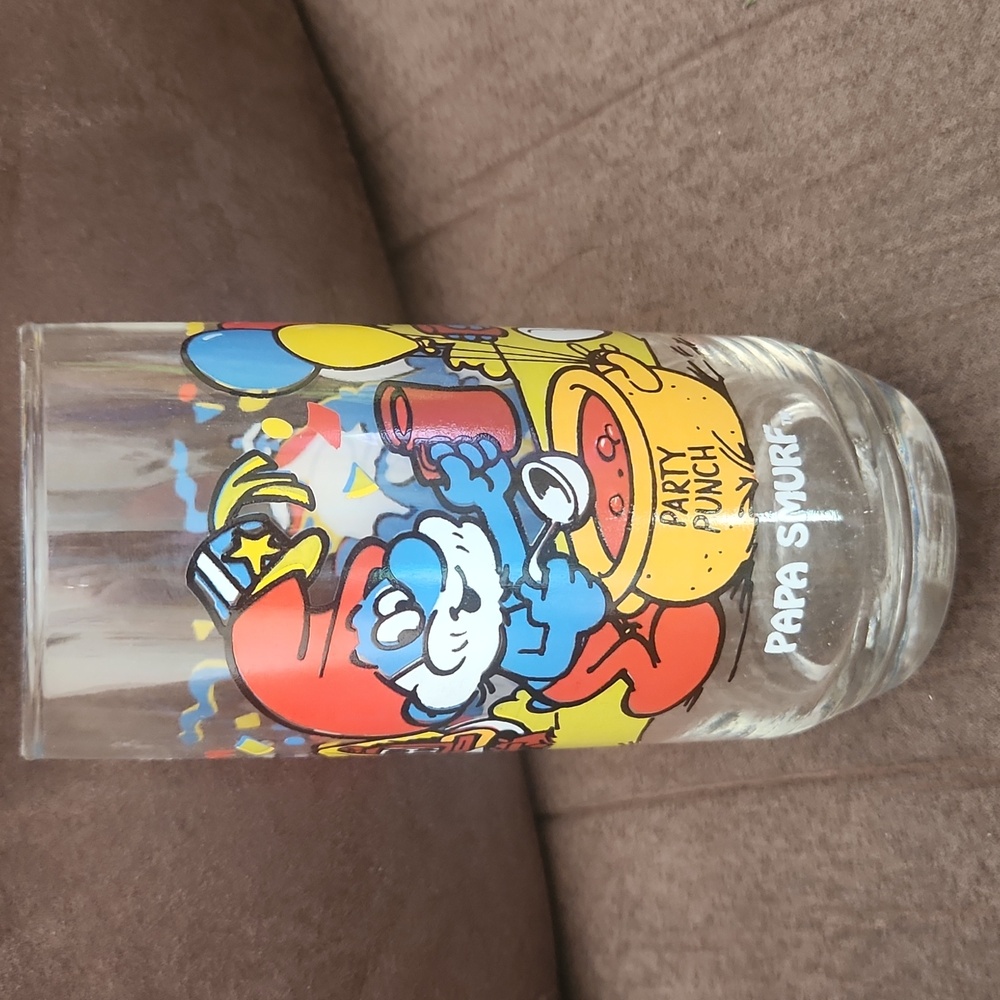 Smurfs collector glass
